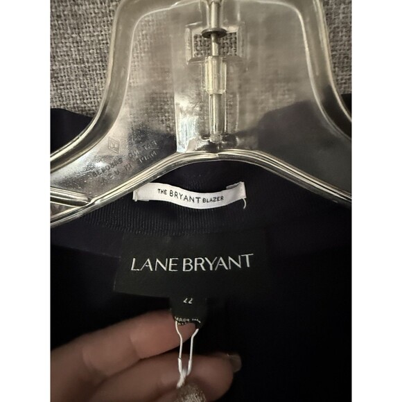 NWT Lane Bryant Blazer Navy Blue One Button Size 22 Retail $79.95 sexy stretch - Picture 3 of 11